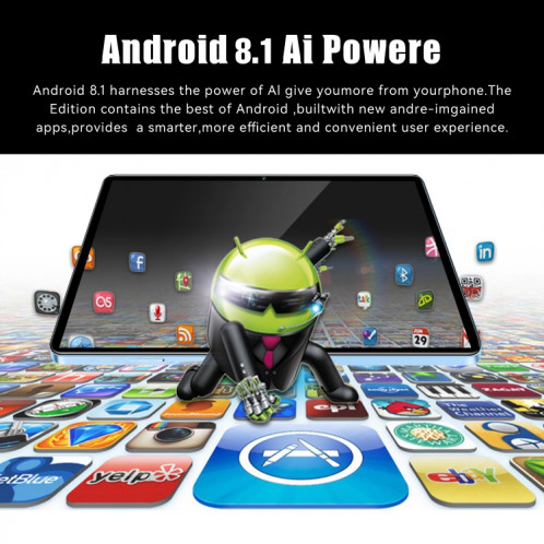 Tablette PC S30 Pro 4G LTE, 10,1 pouces, 4 Go + 64 Go, Android 8.1 MTK6755 Octa-core 2.0GHz, Support Double SIM / WiFi / Bluetooth / GPS (Or) SH025J1878-016