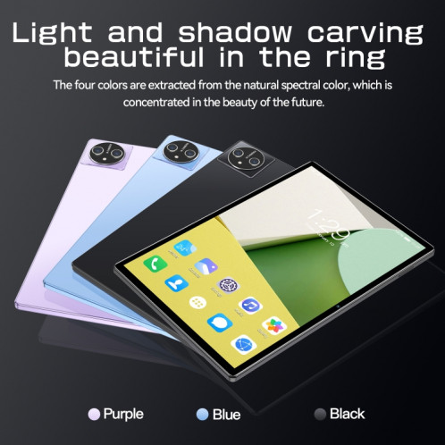 Tablette PC X15 4G LTE, 10,1 pouces, 4 Go + 64 Go, Android 8.1 MTK6755 Octa-core 2.0GHz, Support Double SIM / WiFi / Bluetooth / GPS (Noir) SH027B1125-015