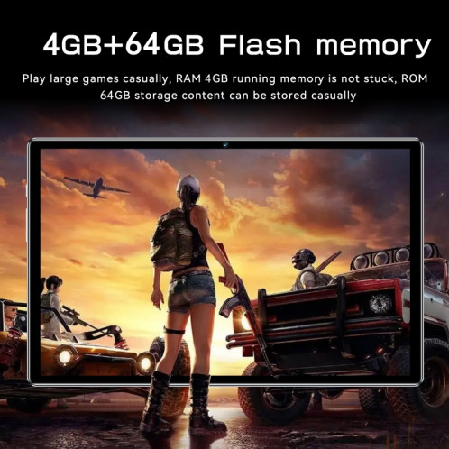 Tablette PC X15 4G LTE, 10,1 pouces, 4 Go + 64 Go, Android 8.1 MTK6755 Octa-core 2.0GHz, Support Double SIM / WiFi / Bluetooth / GPS (Noir) SH027B1125-015