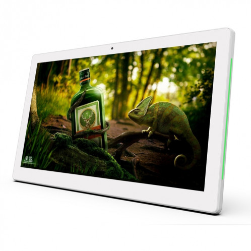 WA1542WH Tablette PC commerciale, 15,6 pouces, 2 Go + 16 Go, Android 8.1 RK3288 Quad Core Cortex A17 jusqu'à 1,8 GHz, prise en charge Bluetooth et WiFi et Ethernet et OTG, avec barre lumineuse LED (blanc) SH053W1711-06