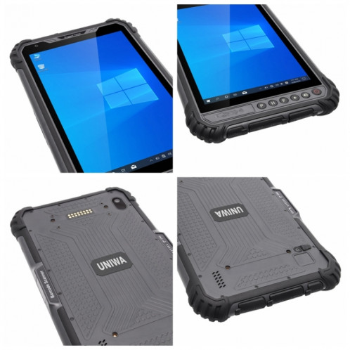 Tablette PC robuste UNIWA WinPad W801 4G, 8,0 pouces, 8 Go + 256 Go, IP65 étanche antichoc antipoussière, Windows 10, Intel Core i5-8200Y double cœur, prise en charge WiFi / BT / RJ-45, prise UE (gris foncé) SU70DG1047-07