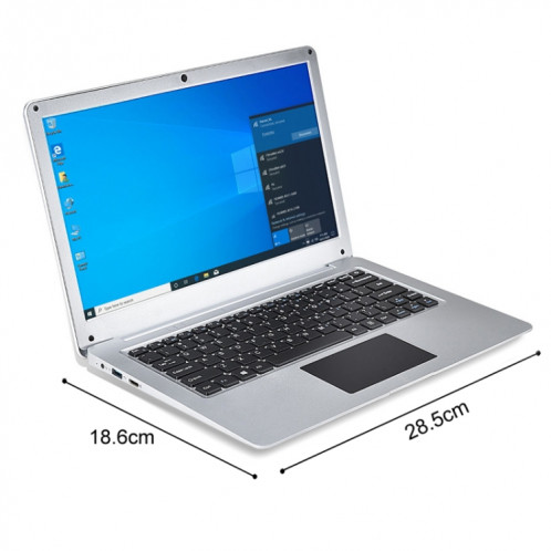 Ordinateur portable F3, 12.5 pouces, 4GB + 64 Go, OS Windows 10, Intel Celeron N3350 Dual Core CPU 1.44GHZ-1.92GHz, Prise en charge de la carte TF et Bluetooth & Wifi & HDMI, fiche américaine (argent) SH220S815-06