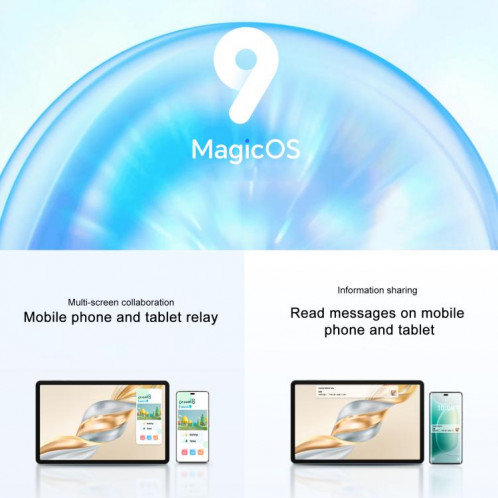 Tablette PC Honor Pad X9 Pro WiFi, 11,5 pouces 8 Go + 128 Go MagicOS 9.0 Qualcomm Snapdragon 685 Octa Core (Cyan) SH02QC1971-012