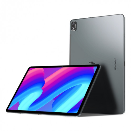HEADWOLF Hpad2 4G LTE, 10,95 pouces, 8 Go + 256 Go, Android 11 Unisoc T618 Octa Core jusqu'à 2,0 GHz, prise en charge de la double carte SIM, du WiFi et du Bluetooth, version globale avec Google Play, prise américaine SH96TK713-011