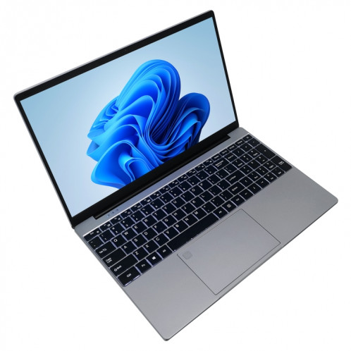 Ordinateur portable HONGSAMDE HSD1509, 15,6 pouces, 16 Go + 128 Go, Windows 10 Intel Celeron N5105 Quad Core jusqu'à 2,9 GHz, prise en charge de la carte TF et WiFi et BT et HDMI, prise US (gris argenté) SH69SH1501-07