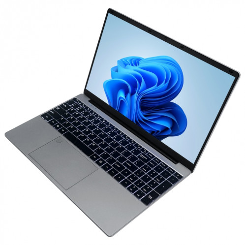 Ordinateur portable HONGSAMDE HSD1509, 15,6 pouces, 16 Go + 128 Go, Windows 10 Intel Celeron N5105 Quad Core jusqu'à 2,9 GHz, prise en charge de la carte TF et WiFi et BT et HDMI, prise US (gris argenté) SH69SH1501-07