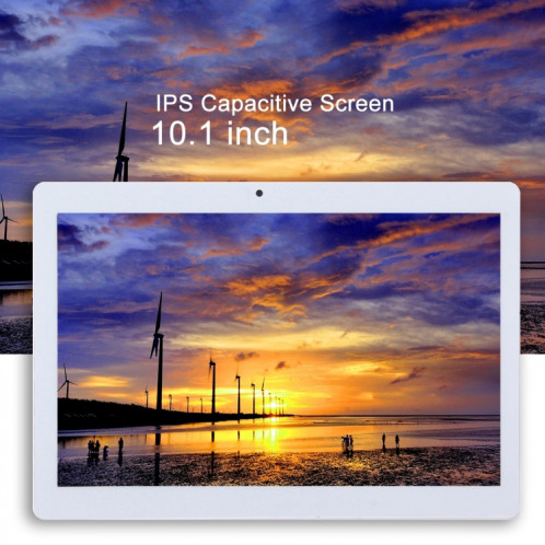 10,1 pouces Tablet PC, 2 Go + 32 Go, Android 6.0 MTK8163 Quad Core A53 64 bits 1,3 GHz, OTG, WiFi, Bluetooth, GPS (Argent) S1651S1672-013