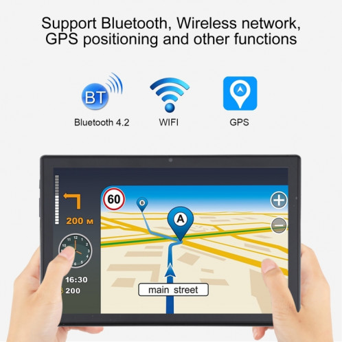 Tablet d'appel téléphonique HSD18 4G, 10,1 pouces, 3GB + 64 Go, Android 8,0 mt6797 Deca-Core, Support Dual Sim / WiFi / Bluetooth / GPS, Plug UE (argent) SH662S1040-07