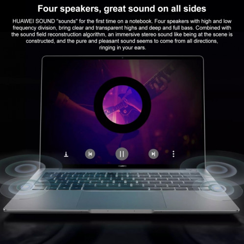 Huawei MateBook 13s Laptop, 16GB+512GB, Windows 10 Home Chinese Version, Intel Core i7-11370H Quad Core up to 4.8GHz, Iris Xe Graphics, Support Bluetooth / HDMI, US Plug(Silver) SH742S1935-07