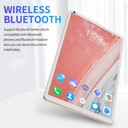 P8 3G Appel téléphonique Tablette PC, 8 pouces, 1 Go + 16 Go, Android 5.1 MT6592 Octa Core, Prise en charge du double SIM, WiFi, Bluetooth, GPS, AU Plug (Gray) SH783H1102-07
