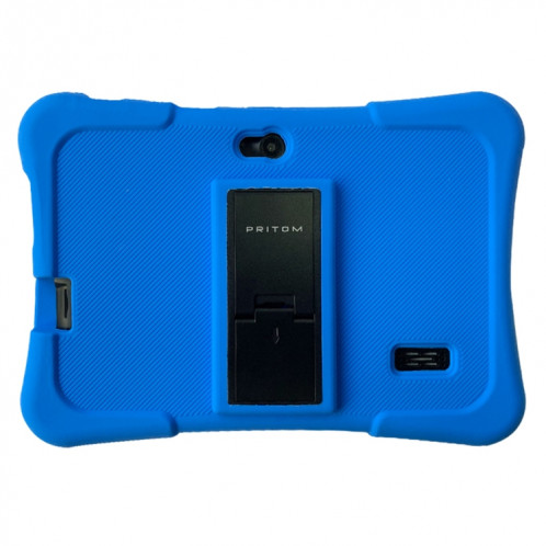 Pritom K7 Kids Education Tablet PC, 7,0 pouces, 1 Go + 16 Go, Android 10 Allwinner A50 Quad Core CPU, support 2.4G WiFi / Bluetooth / Dual Camera, version globale avec Google Play (Blue) SP870L1370-07