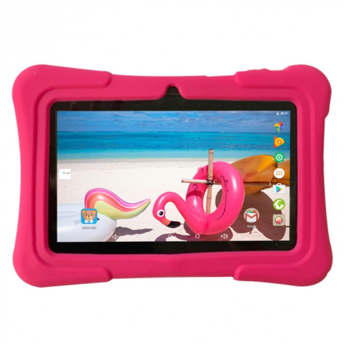 Pritom K7 Kids Education Tablet PC, 7,0 pouces, 1 Go + 16 Go, Android 10 Allwinner A50 Quad Core CPU, support 2.4G WiFi / Bluetooth / Dual Camera, version globale avec Google Play (rouge) SP870R744-07