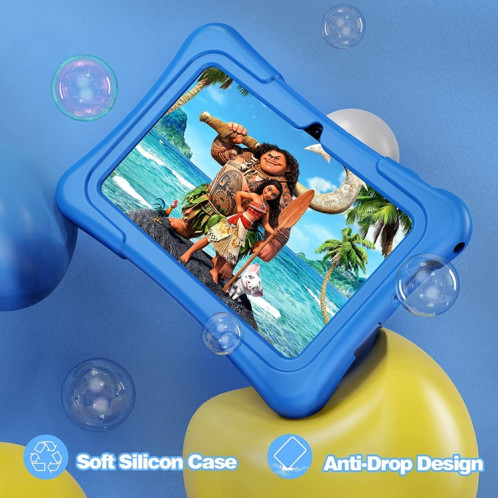Pritom K7 Pro Kids Education Tablet PC, 7,0 pouces, 2 Go + 32 Go, Android 11 Allwinner A100 Quad Core CPU, support 2.4G WiFi / Bluetooth / Dual Camera, version globale avec Google Play, US Plug (Blue) SP871L1690-07