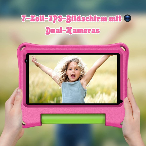 Tablette Vasoun M7 Kids, 7,0 pouces, 2 Go + 32 Go, Android 11 Allwinner A100 Quad Core CPU, support 2.4G WiFi / Bluetooth, version globale avec Google Play, US Plug (Blue) SV873L1588-07
