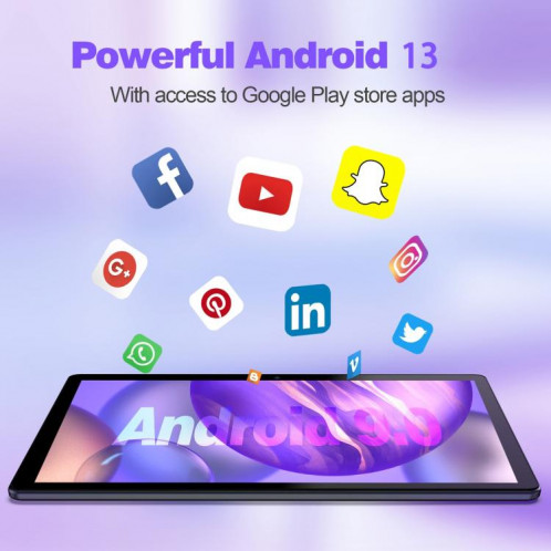 Tablette Wi-Fi Pritom M10, 10,1 pouces, 2 Go + 32 Go, Processeur Android 10 SC7731E Quad Core 1,3 GHz, prise en charge WiFi/Bluetooth 2,4 G, version globale avec Google Play, prise US (gris foncé) SP79DG1706-07
