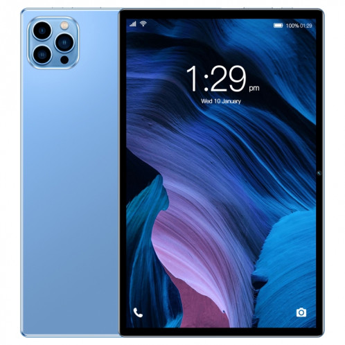Tablette d'appel téléphonique P60 4G, 10,1 pouces, 4 Go + 32 Go, Android 8.0 MTK6750 Octa Core 1,8 GHz, double SIM, prise en charge GPS, OTG, WiFi, BT (bleu ciel) SH88SL600-014