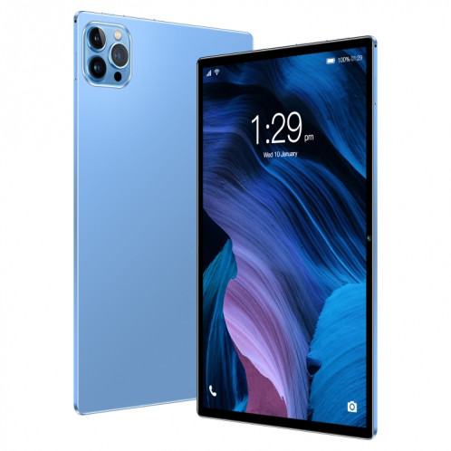 Tablette d'appel téléphonique P60 4G, 10,1 pouces, 4 Go + 32 Go, Android 8.0 MTK6750 Octa Core 1,8 GHz, double SIM, prise en charge GPS, OTG, WiFi, BT (bleu ciel) SH88SL600-014