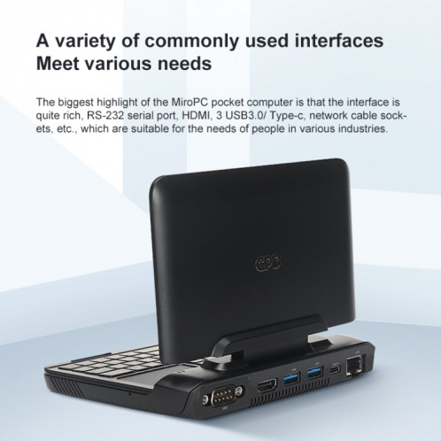 GPD MicroPC Mini Gaming Laptop, 6.0 inch, 8GB+256GB, Windows 10 Intel Celeron N4120 Quad Core, Support Dual Band WiFi & Bluetooth & TF Card, UK Plug(Black) SG563B1770-016