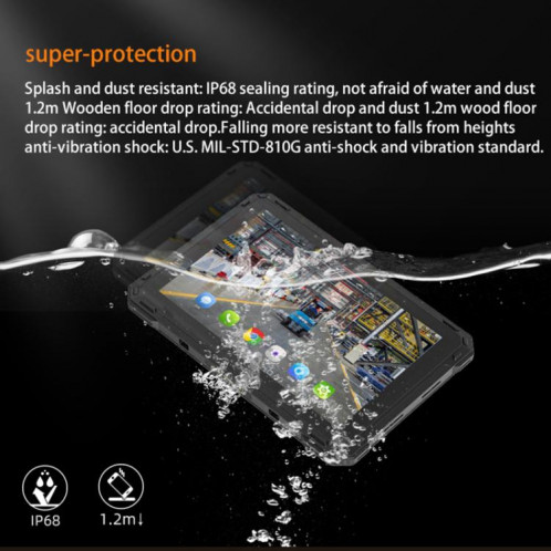 Tablette PC robuste CENAVA A88ST IP68, 4 Go + 64 Go, 8 pouces, Android 11, MTK6771 Octa Core, réseau 4G, SC85UK1646-08