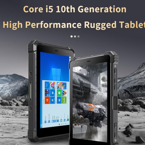Tablette PC robuste CENAVA W80Y IP68, 8 Go + 128 Go, 8 pouces, Windows 11, Intel Core i5-10210Y Quad Core, prise britannique SC86UK1927-08