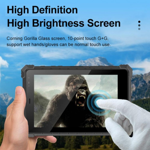 Tablette PC robuste CENAVA W80N IP68, 8 Go + 128 Go, 8 pouces, Windows 11, Intel JASPER LAKE N5100 Quad Core, SC88AU1928-07