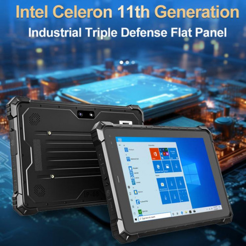 Tablette PC robuste CENAVA W10N IP68, 8 Go + 128 Go, 10,1 pouces, Windows 11, processeur Intel JASPER LAKE N5100 Quad Core, SC89EU1747-08
