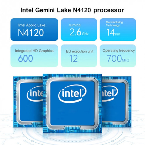 W10 2 sur 1 tablette PC, 10,1 pouces, 6 Go + 64 Go, Système Windows 10, Intel Gemini Lake N4120 Quad noyau jusqu'à 2,6 GHz, sans clavier et stylet stylos, support Dual Band Wifi & Bluetooth & TF Carte & HDMI, US Plug SH28111287-012