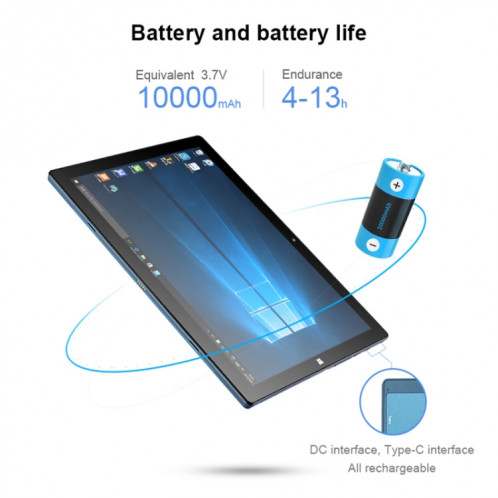 Tablette PC PiPO W12 4G LTE, 12,3 pouces, 8 Go + 256 Go, Système Windows 10, Qualcomm Snapdragon 850 Octa Core jusqu'à 2,96 GHz, avec clavier et stylet, prise en charge double SIM et double bande WiFi et Bluetooth et SP2880722-015