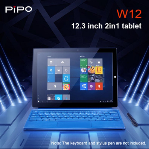 Tablette PC PiPO W12 4G LTE, 12,3 pouces, 8 Go + 256 Go, Système Windows 10, Qualcomm Snapdragon 850 Octa Core jusqu'à 2,96 GHz, ne comprend pas le clavier et le stylet, prend en charge la double carte SIM et double SP28811869-013