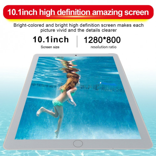 P30 3G Phone Call Tablet PC, 10,1 pouces, 2 Go + 16 Go, Android 7.0 MTK6735 Quad-core ARM Cortex A53 1,3 GHz, prise en charge WiFi / Bluetooth / GPS, prise US (noir) SH931B1178-08