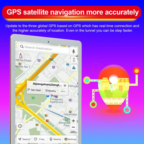 P30 3G Phone Call Tablet PC, 10,1 pouces, 2 Go + 16 Go, Android 7.0 MTK6735 Quad-core ARM Cortex A53 1,3 GHz, prise en charge WiFi / Bluetooth / GPS, prise US (noir) SH931B1178-08
