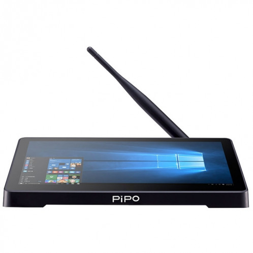 Mini PC tout-en-un PiPo H10PRO, 10,1 pouces, 16 Go + 128 Go + 256 Go, Windows 10 Intel Celeron J4125 Quad Core jusqu'à 2,7 GHz, prise en charge WiFi et carte BT et TF et HDMI et RJ45, prise US (noir) SP695B1520-013