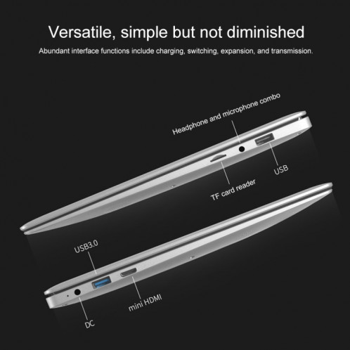 Portable Jumper EzBook S5, 14,0 pouces, 6 Go + 128 Go, Windows 10 Intel N4000 / N3350 / N4020 Livraison aléatoire CPU, support TF Carte et Bluetooth & Dual WiFi & Mini HDMI SJ4150175-015