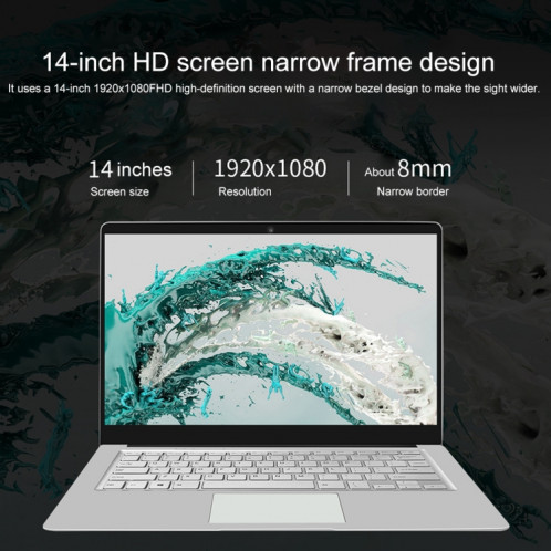 Portable Jumper EzBook S5, 14,0 pouces, 6 Go + 128 Go, Windows 10 Intel N4000 / N3350 / N4020 Livraison aléatoire CPU, support TF Carte et Bluetooth & Dual WiFi & Mini HDMI SJ4150175-015