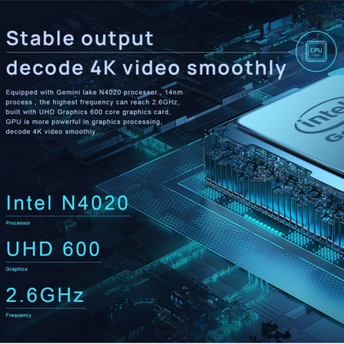 Chuwi Herobook Pro, 14,1 pouces, 8 Go + 256 Go, Windows 10, Intel Gemini Lake N4020 Dual Core Dual Fil à double noyau 1.1GHz ~ 2,6 GHz, support WiFi / Bluetooth / EXTENSION DE CARTE BLUETOOTH / TF / MINI HDMI (gris SC92TK1596-013