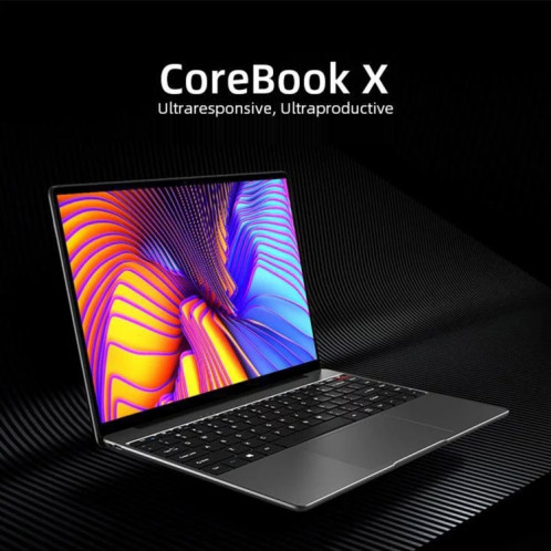 Chuwi CoreBook X Ordinateur portable, 14 pouces, 8 Go + 512 Go, Windows 10 Home, Core Intel Core I5-8259U Quad Core 2.3GHz-3,8 GHz, support Double bande WiFi / Bluetooth / EXTENTATION DE CARTE BLUETOOTH (gris foncé) SC429380-013