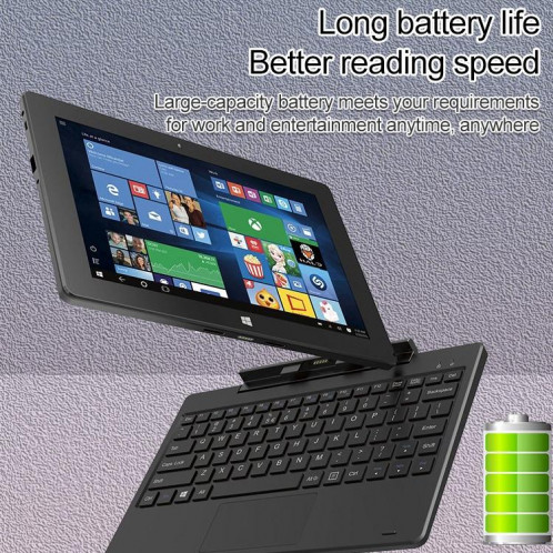 Tablette PC Hongsamde, 12 Go + 128 Go, 10,1 pouces Windows 11 Intel Gemini Lake Celeron, sans clavier Étui en cuir () SH75EU306-012