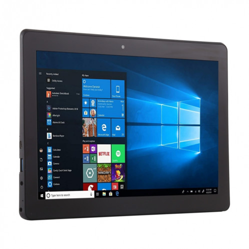 Tablette PC ES0MBFQ, 10,1 pouces, 4 Go + 64 Go, Windows 10, Intel Atom Z8300 Quad Core, prise en charge de la carte TF et HDMI et Bluetooth et double WiFi, prise US / EU (noir) SH55181211-09