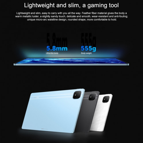 Tablette PC Honor Pad GT Pro WiFi, 12,3 pouces 8 Go + 256 Go MagicOS 8.0.1 Qualcomm Snapdragon 8s Gen 3 Octa Core (Blanc) SH611W978-013