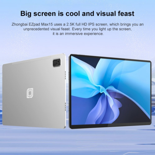 Tablette PC Jumper EZpad Max15, 8 Go + 256 Go, 15 pouces Android 14 OS MediaTek MT8781 Octa Core Réseau : 4G, prise américaine SJ10US833-018