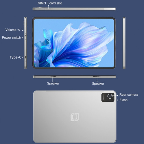 Tablette PC Jumper EZpad M10 Pro, 6 Go + 128 Go, 10,36 pouces Android 14 OS Unisoc T606 Octa Core Réseau : 4G, SJ14EU803-015