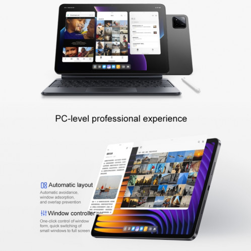 Xiaomi Pad 7 Pro 11,2 pouces, 8 Go + 256 Go, HyperOS 2 Qualcomm Snapdragon 8s Gen3 Octa Core (Noir) SX922B1029-015
