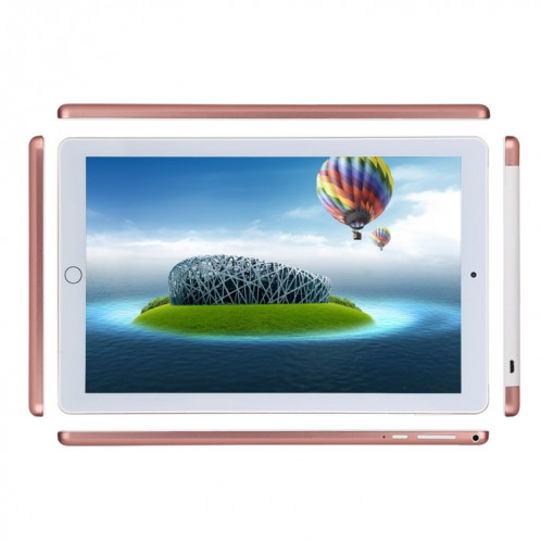 Appel Tablet PC 3G, 10,1 pouces, 1 Go + 16 Go, Android 4.4 MTK6582 Quad Core 1,3 GHz, Double SIM, GPS de soutien, OTG, WiFi, Bluetooth (Or Rose) SA90RG245-014