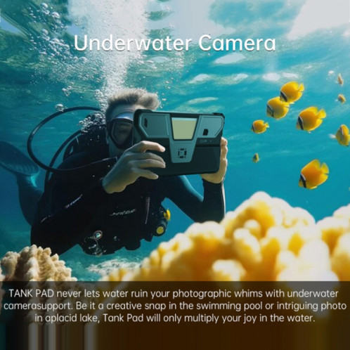  Tablette PC et projecteur robuste Unihertz 8849 Tank Pad, 16 Go + 512 Go, 10,95 pouces Android 14 Dimensity 8200 Octa Core 5G Network, (noir) SU849B1452-015