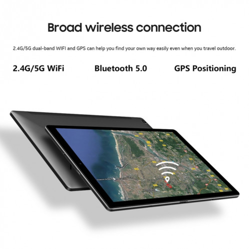 Tablette PC CHUWI HiPad X 4G LTE, 10,1 pouces, 4 Go + 128 Go, Android 10.0, Helio MT8788 Octa Core jusqu'à 2,0 GHz, prise en charge de la double SIM et OTG et FM et Bluetooth et WiFi double bande (noir) SC907B736-011