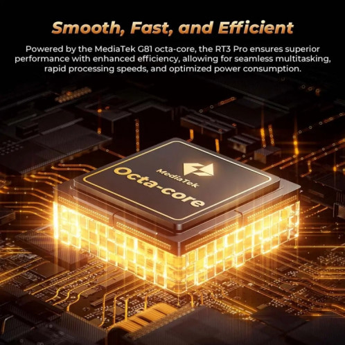  Tablette robuste OUKITEL RT3 Pro 4G Network IP68/IP69K, 4 Go + 128 Go, 8,0 pouces Android 14 MediaTek G81 Octa-Core Support Dual SIM, (vert) SO911G1086-016