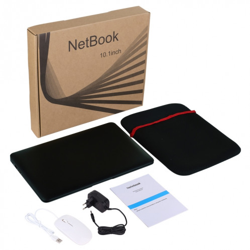3350 Ordinateur portable de 10,1 pouces, 3GB + 32GB, OS Windows 10, Intel Celeron N3350 Dual Core CPU 1.1GHZ-2.4GHz, Support Bluetooth & WiFi & HDMI, Plug UE (Noir) SH060B442-013