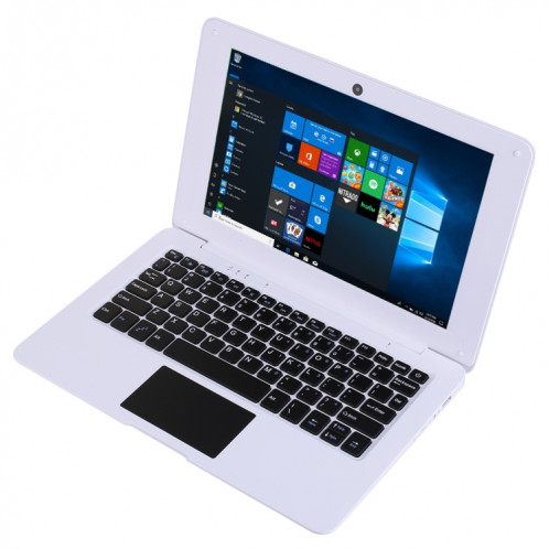 3350 Ordinateur portable de 10,1 pouces, 3GB + 32GB, Windows 10 OS, Intel Celeron N3350 Dual Core CPU 1.1GHZ-2.4GHz, Support & Bluetooth & WiFi & WiFi & HDMI, Fiche EU (Blanc) SH060W1018-013