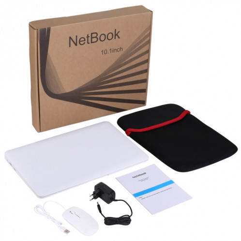 3350 Ordinateur portable de 10,1 pouces, 3GB + 32GB, Windows 10 OS, Intel Celeron N3350 Dual Core CPU 1.1GHZ-2.4GHz, Support & Bluetooth & WiFi & WiFi & HDMI, Fiche EU (Blanc) SH060W1018-013