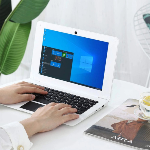 3350 Ordinateur portable de 10,1 pouces, 3GB + 32GB, Windows 10 OS, Intel Celeron N3350 Dual Core CPU 1.1GHZ-2.4GHz, Support & Bluetooth & Wifi & WiFi & HDMI, Plug UE (rose) SH060F611-013